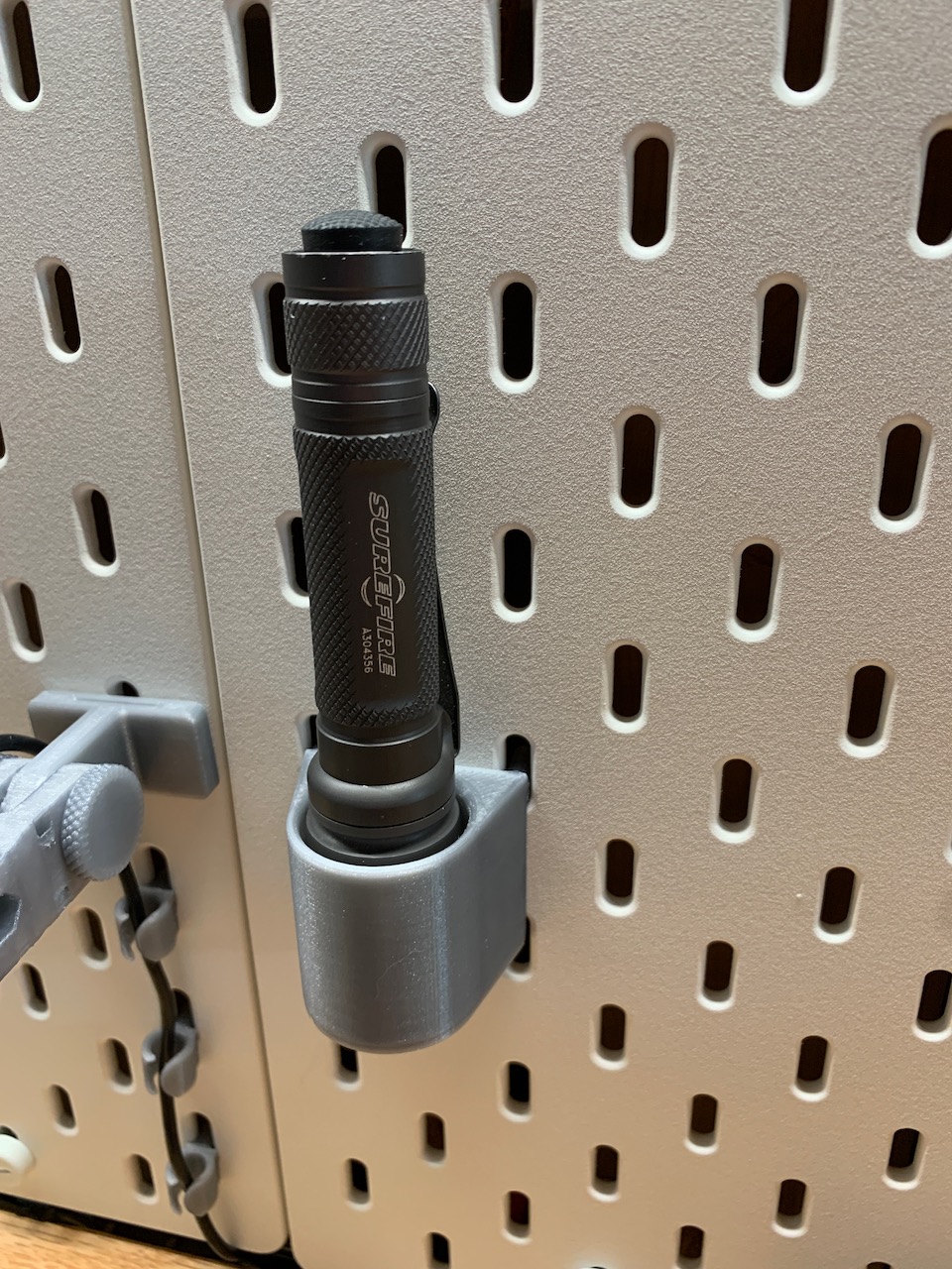Ikea Skadis Flashlight Holder 3D model thumbnail