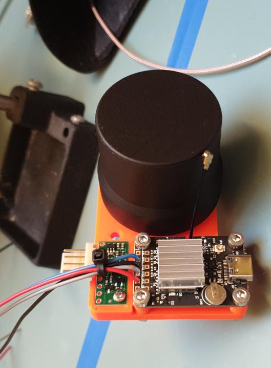 YardForce 500 mount for WTRTK-960 GNSS + STA-901 antenna + LSM6DS33 IMU