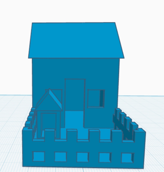 One colored house