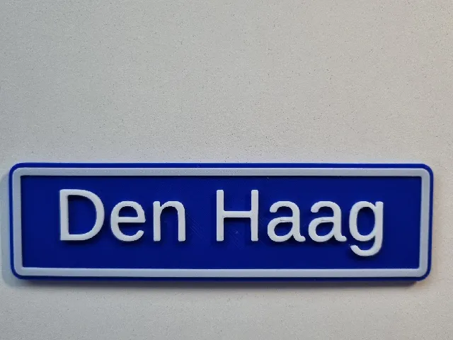 Den Haag city sign