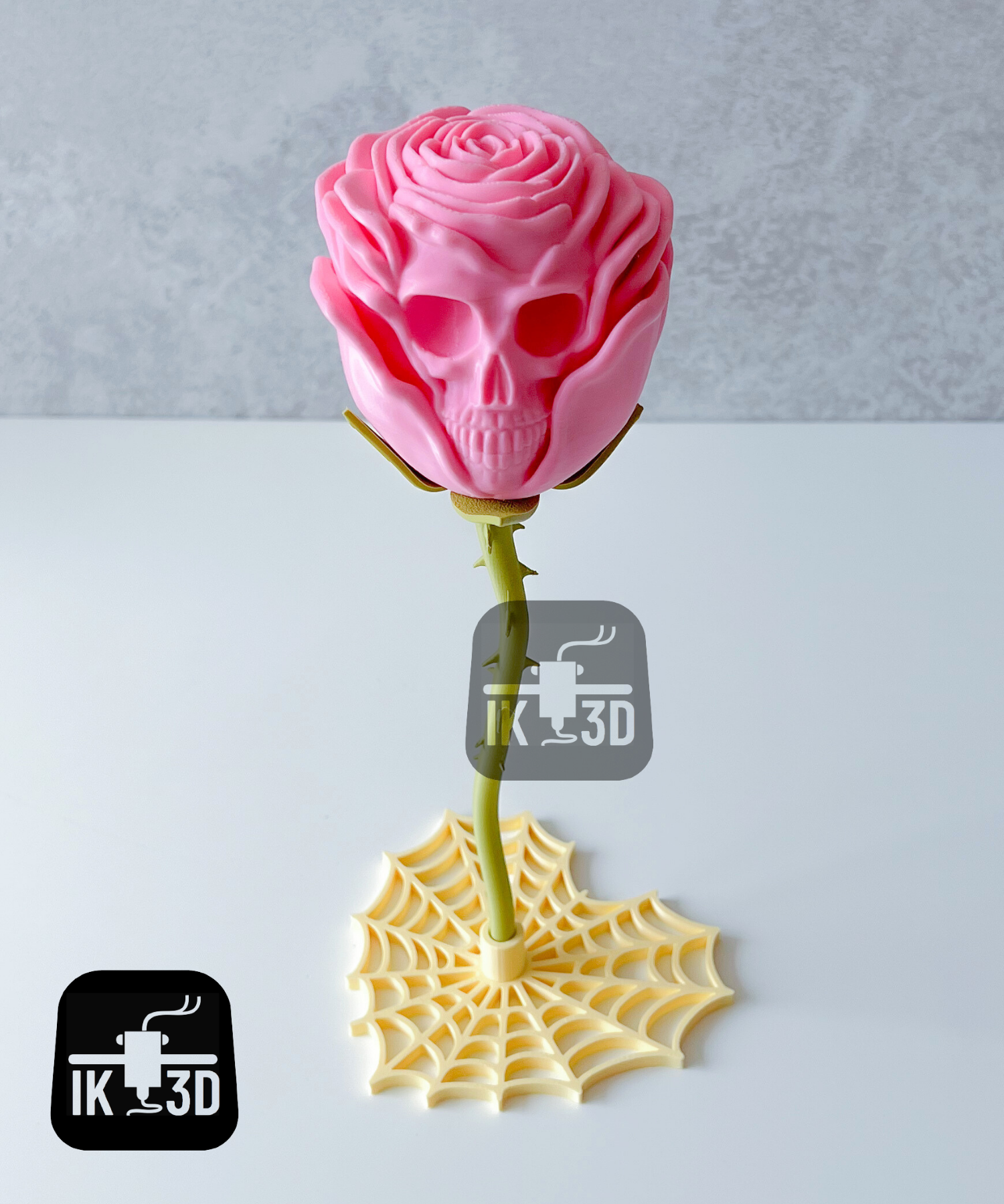 Halloween Skull Rose / No Supports