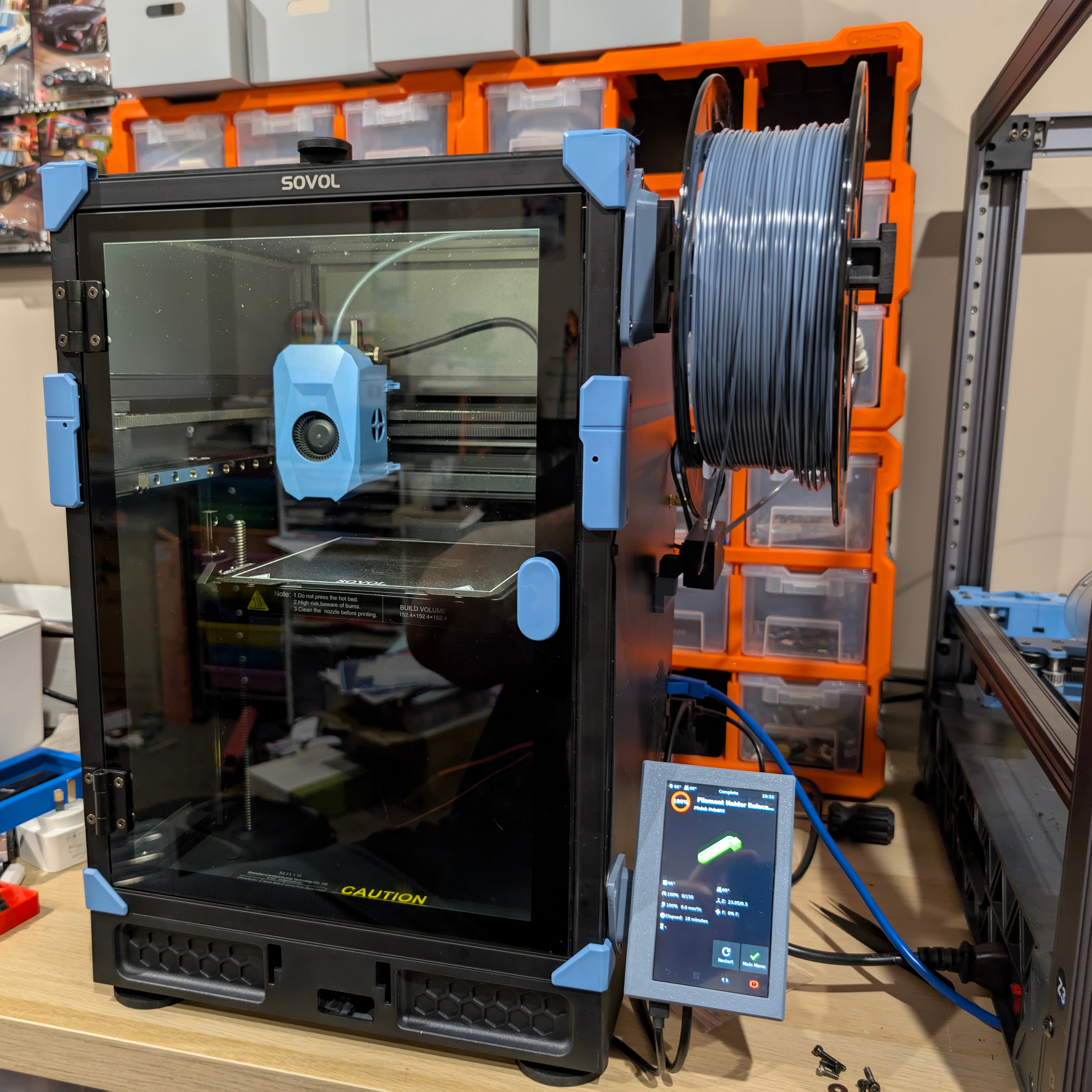 Sovol Zero filament spool holder side mount