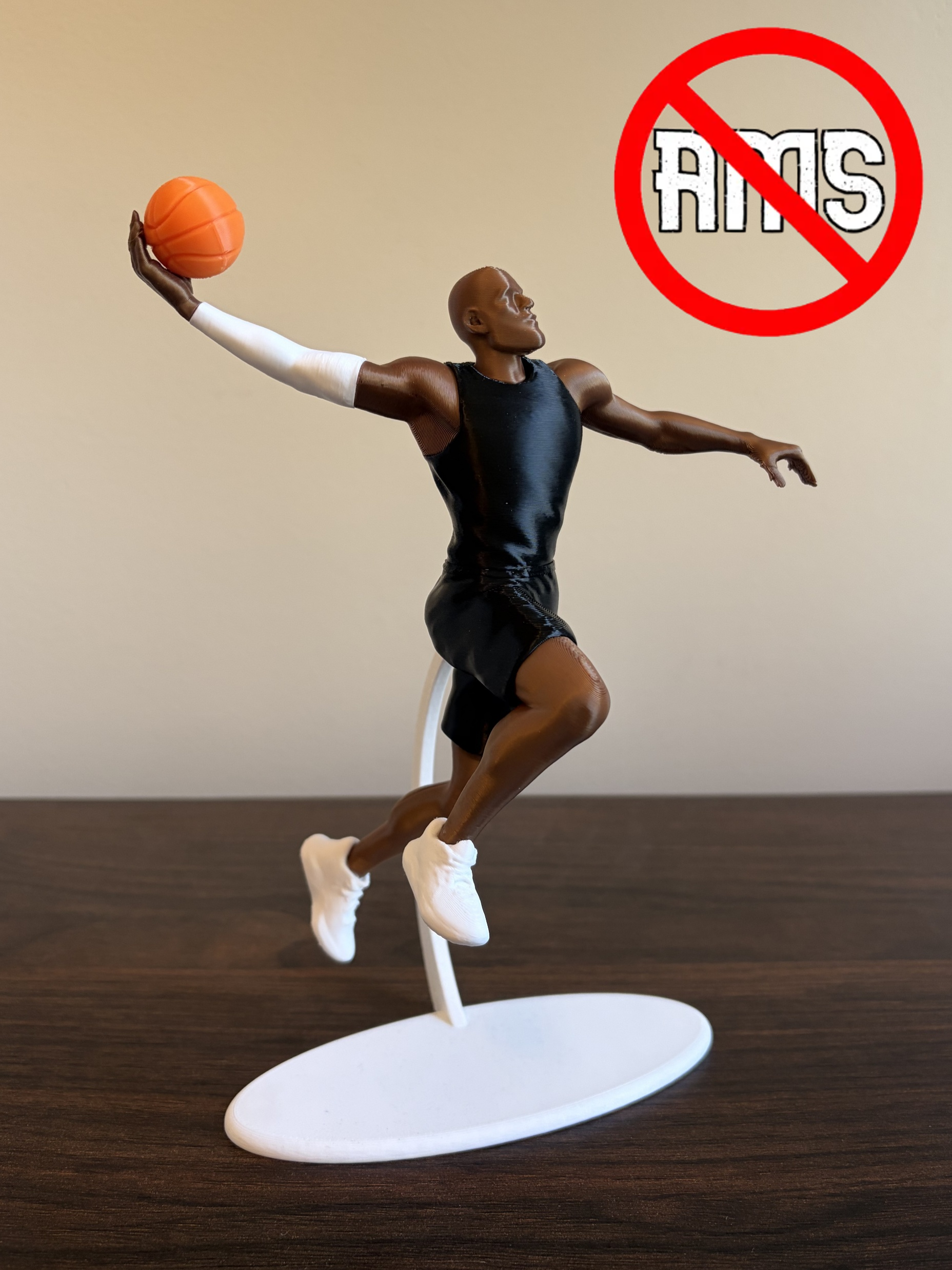 LeBron James Inspired Basketball Figurine - Action Pose (Multi-Part Print)