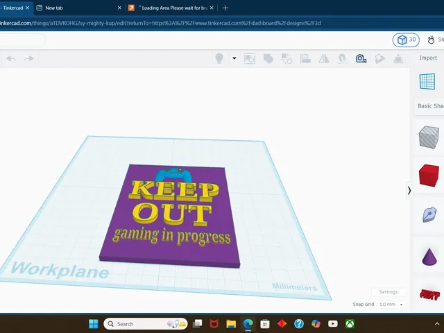"KEEP OUT gaming in progress" door sign