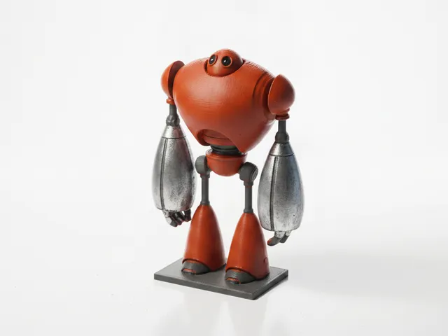 Friendly Robot Figurine Fantasy Collectible 3D Printable