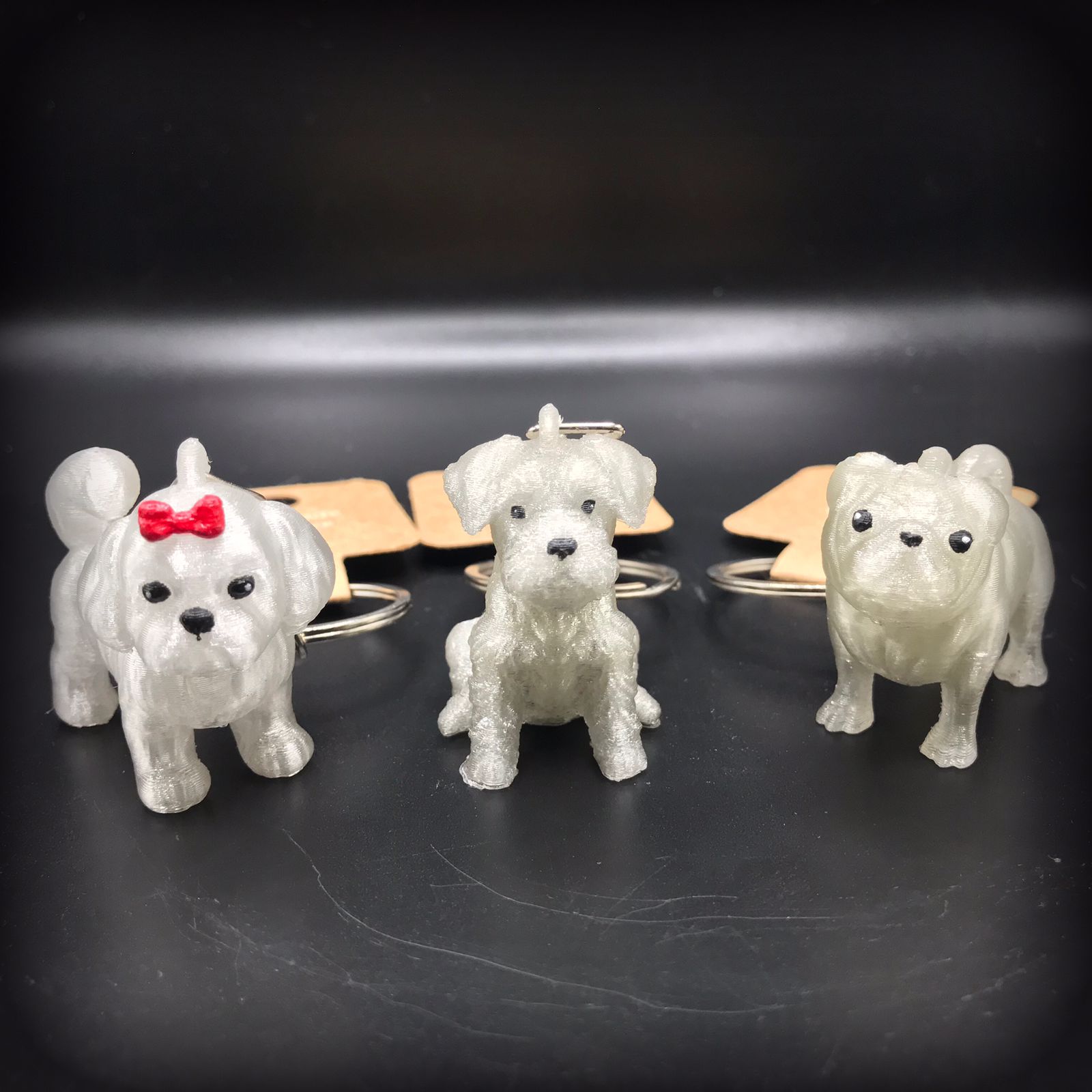 Mini Schnauzer Keychain