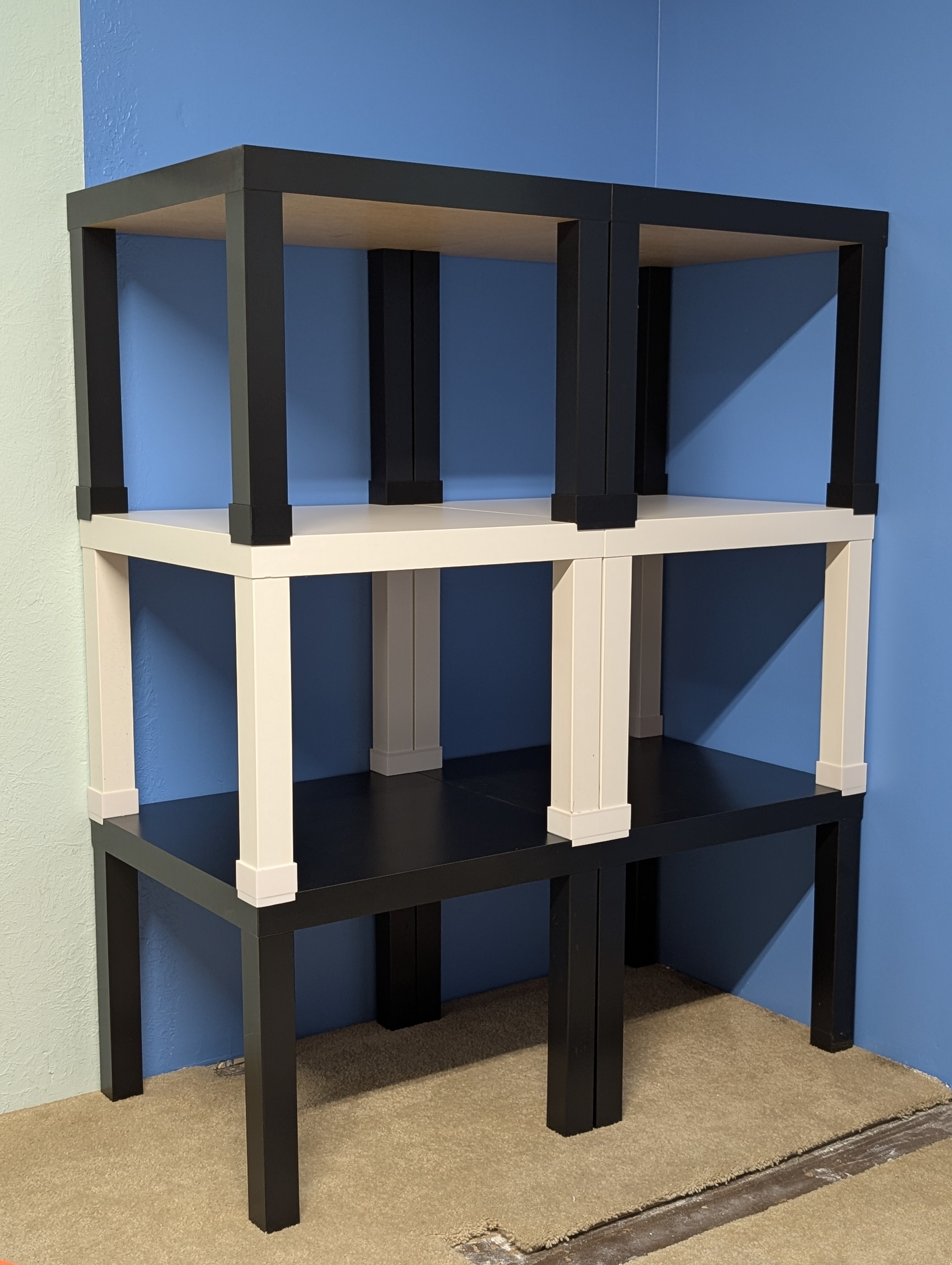 Vertical / Horizontal LACK Stacker (No screws, with Side-by-Side Option)