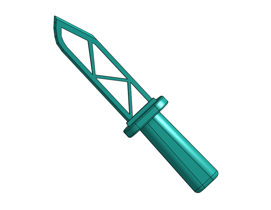 hollow combat knife upgraded