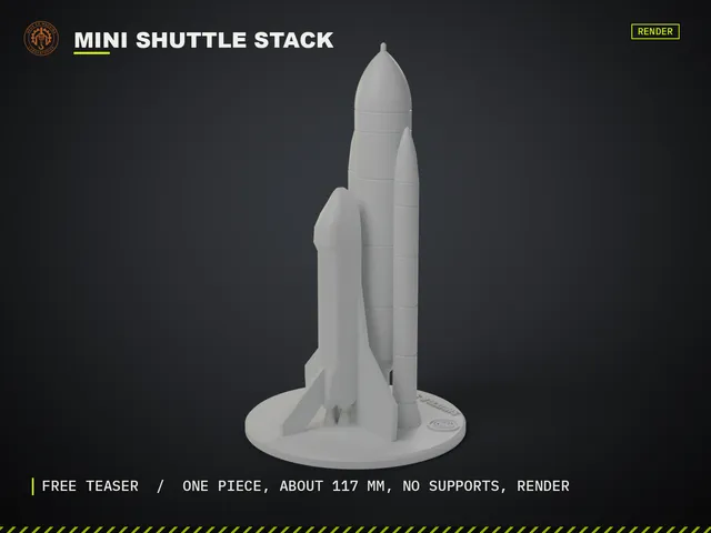 Mini Shuttle Stack (Space Shuttle style)
