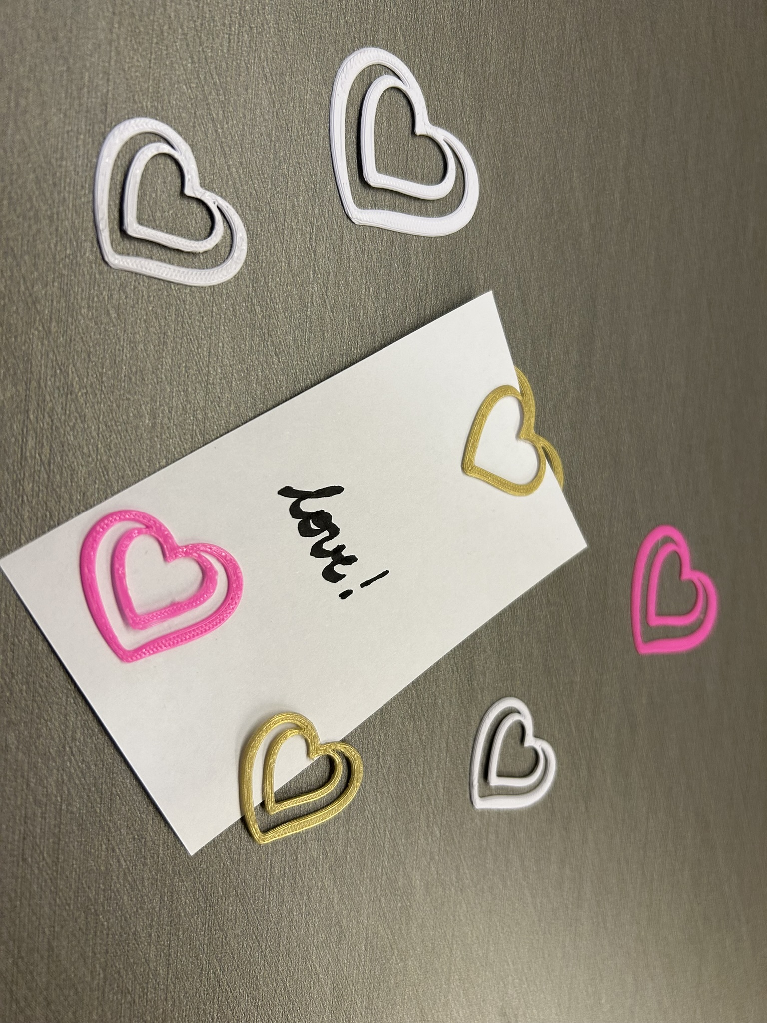 Valentine Heart Paper Clip – Functional 3D Print (2 Sizes) — thumbnail 3