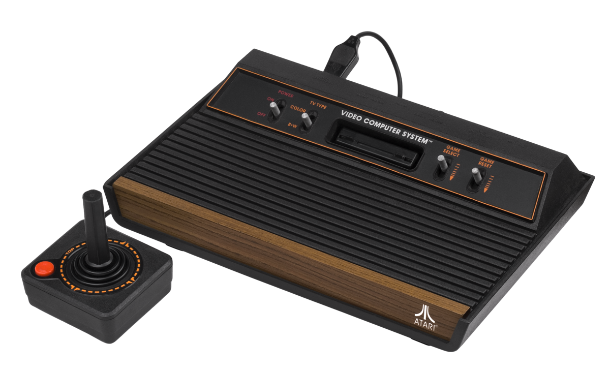 ATARI 2600 (solid inside + joystick included)