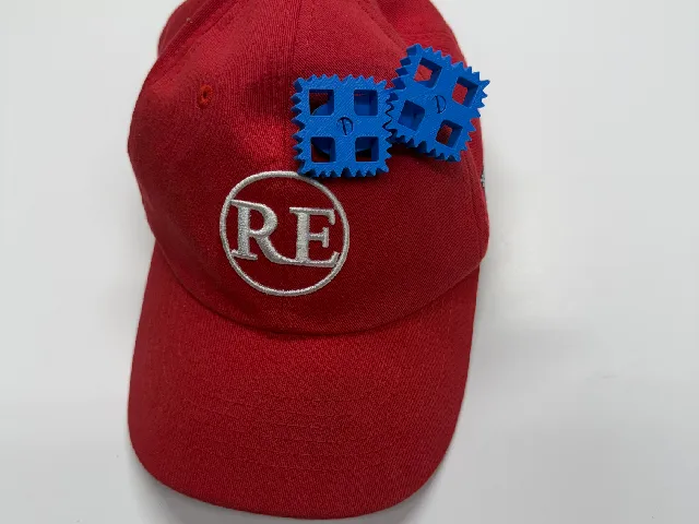 Gear Head Hat (with Square Gears)