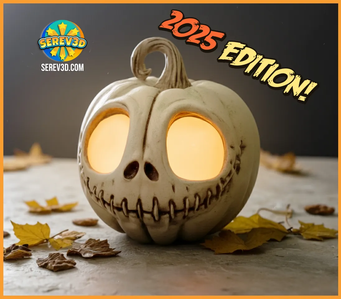 Jack Skellington Pumpkin - SEREV3d by SEREV3d | Download free STL