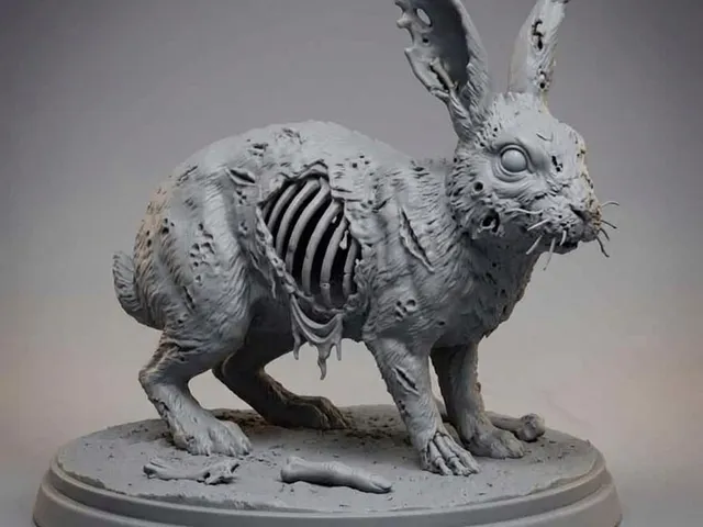 Zombie Rabbit Statue