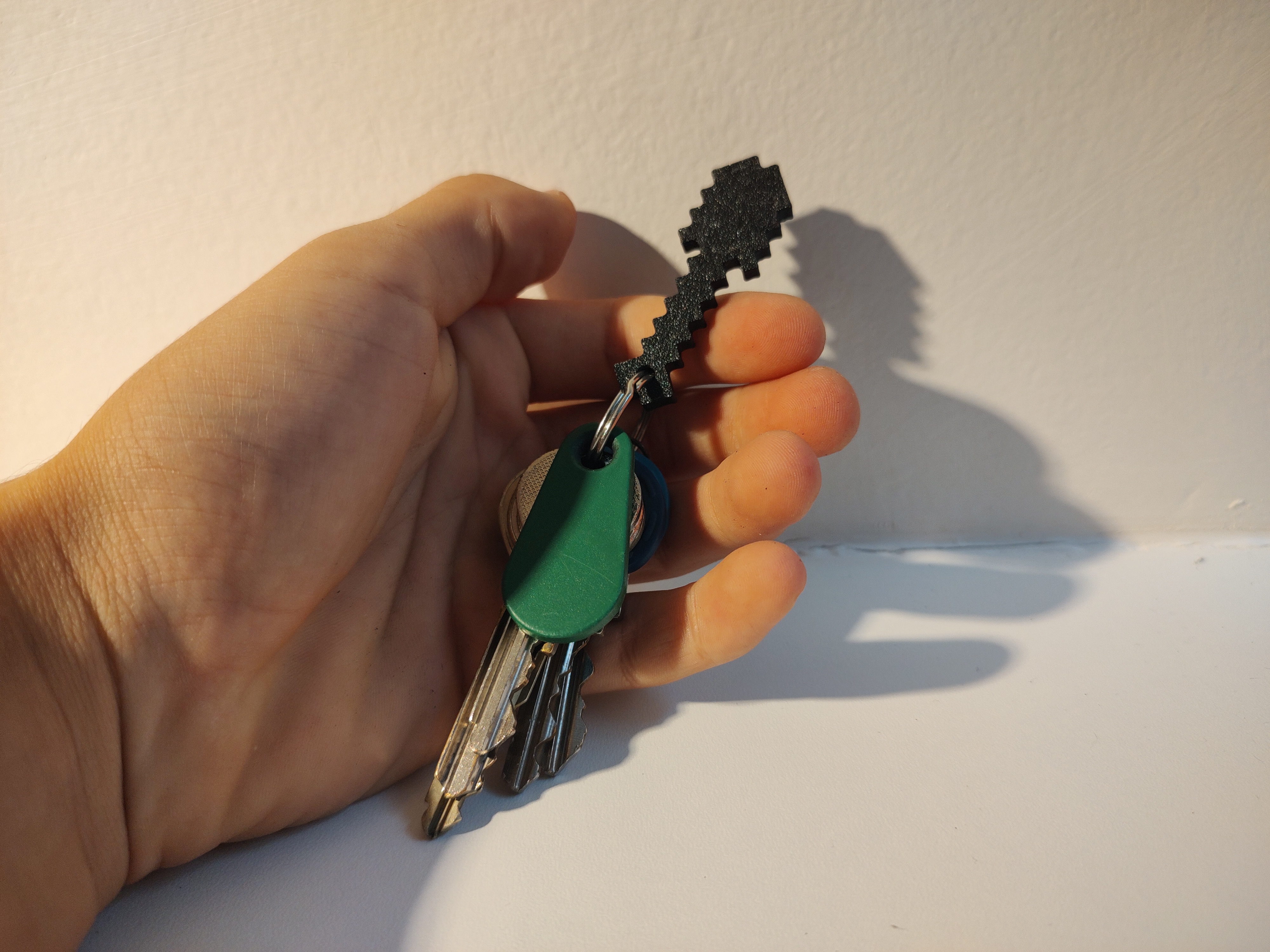 Minecraft shovel keychain