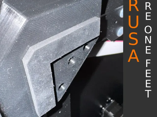 Prusa Core One Feet v2 - Prusa rubber feet reuse