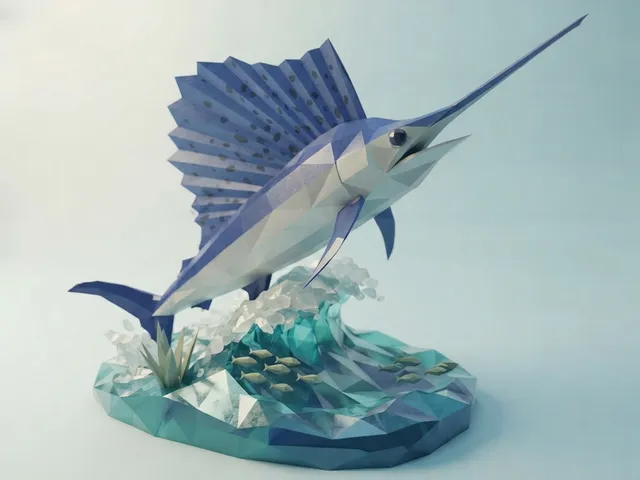 Low Poly Sailfish