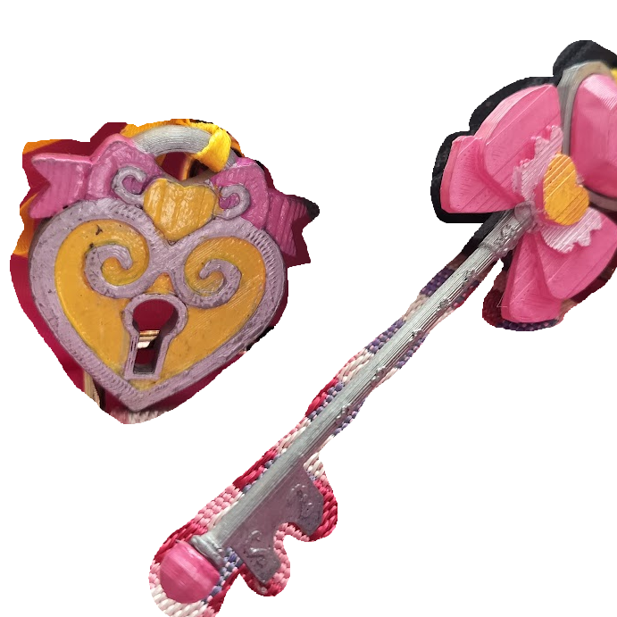 Idol Land Pripara Key and Lock Keychain by Wolfie | Download free