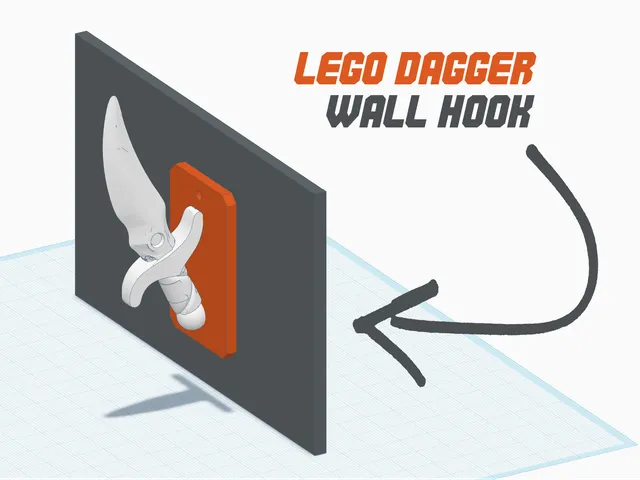 Lego Dagger Wall Hook