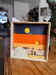 Star Wars Tatooine "Binary Sunset" Layered Art