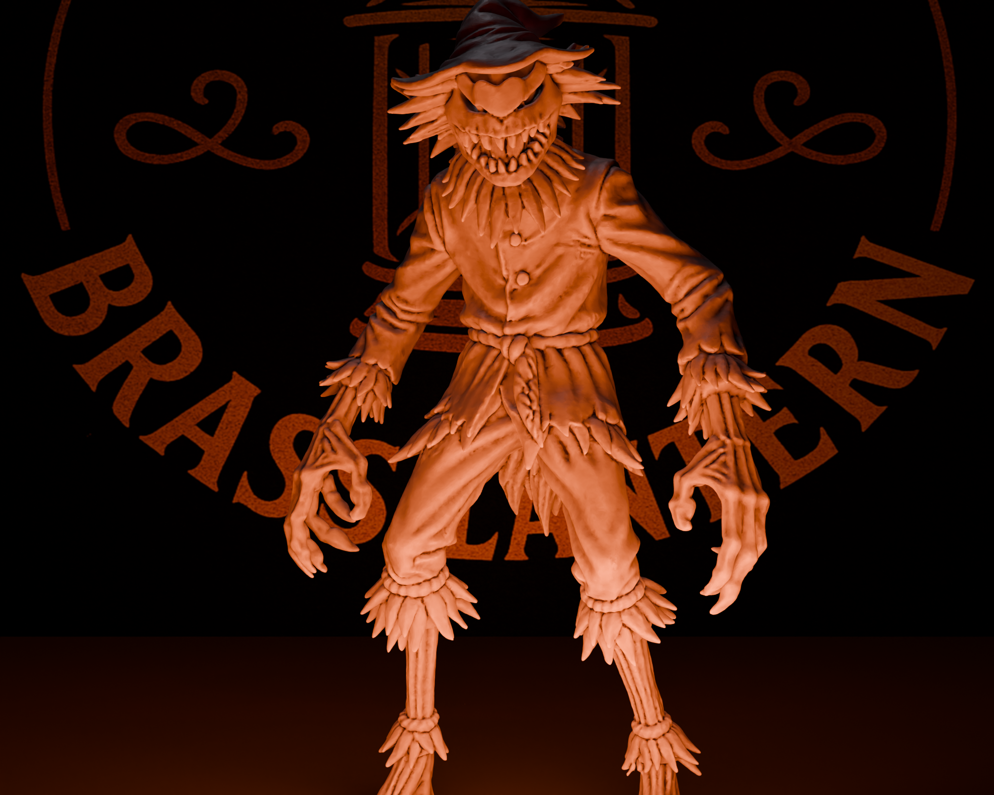 Scarecrow Brass Lantern Minis