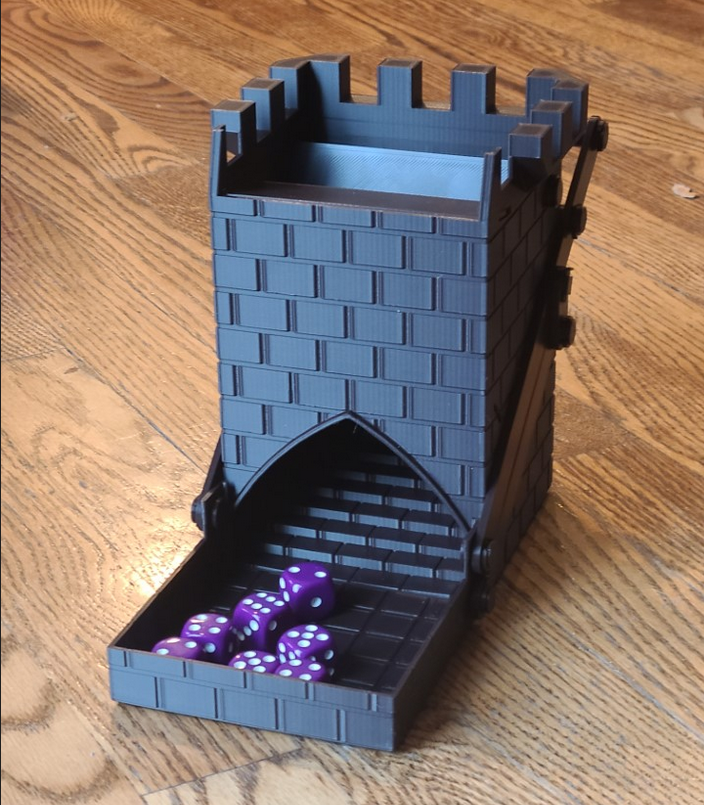 Dice Tower inner arm -16mm 3D model thumbnail