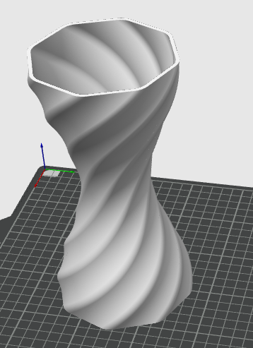 spiral deco vase