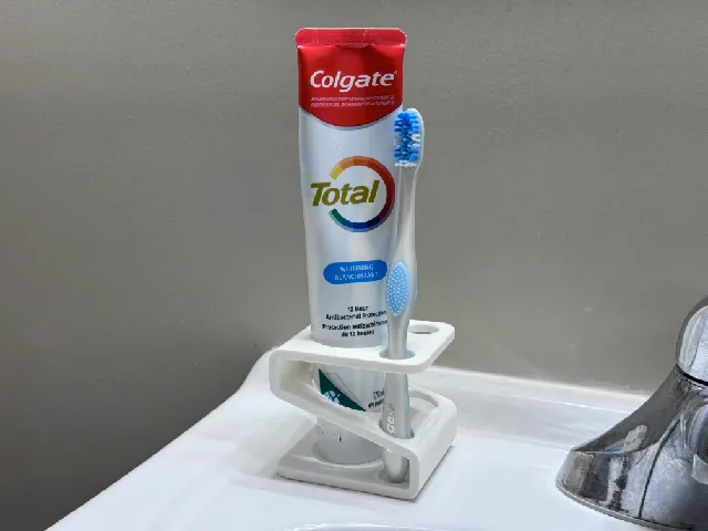 Toothbrush and Toothpaste Holder