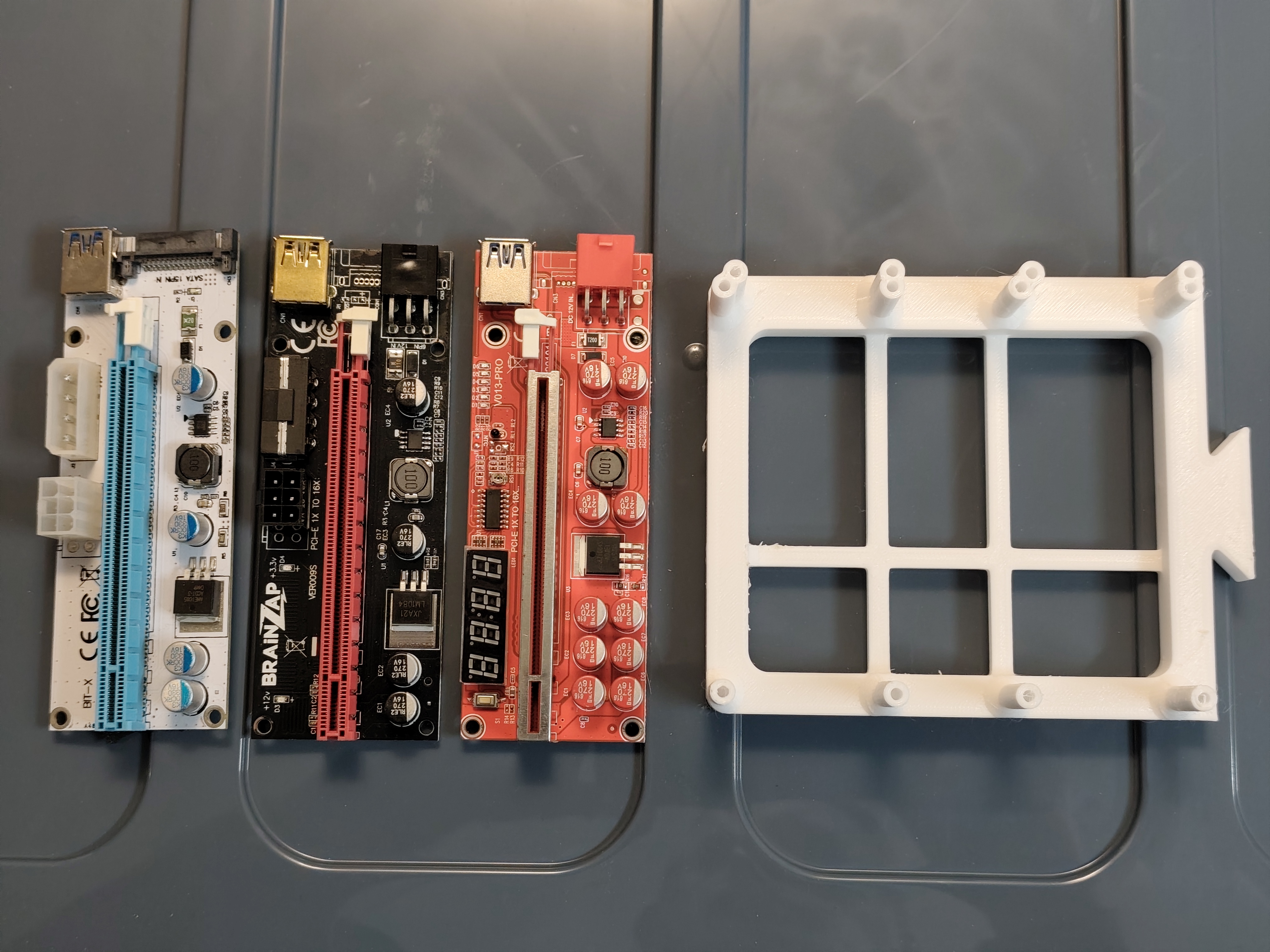 v013PRO PCI-E Extender remix for Inter-Tech (and generic chinese) 4W40 4W2 4U Mining-Server Case