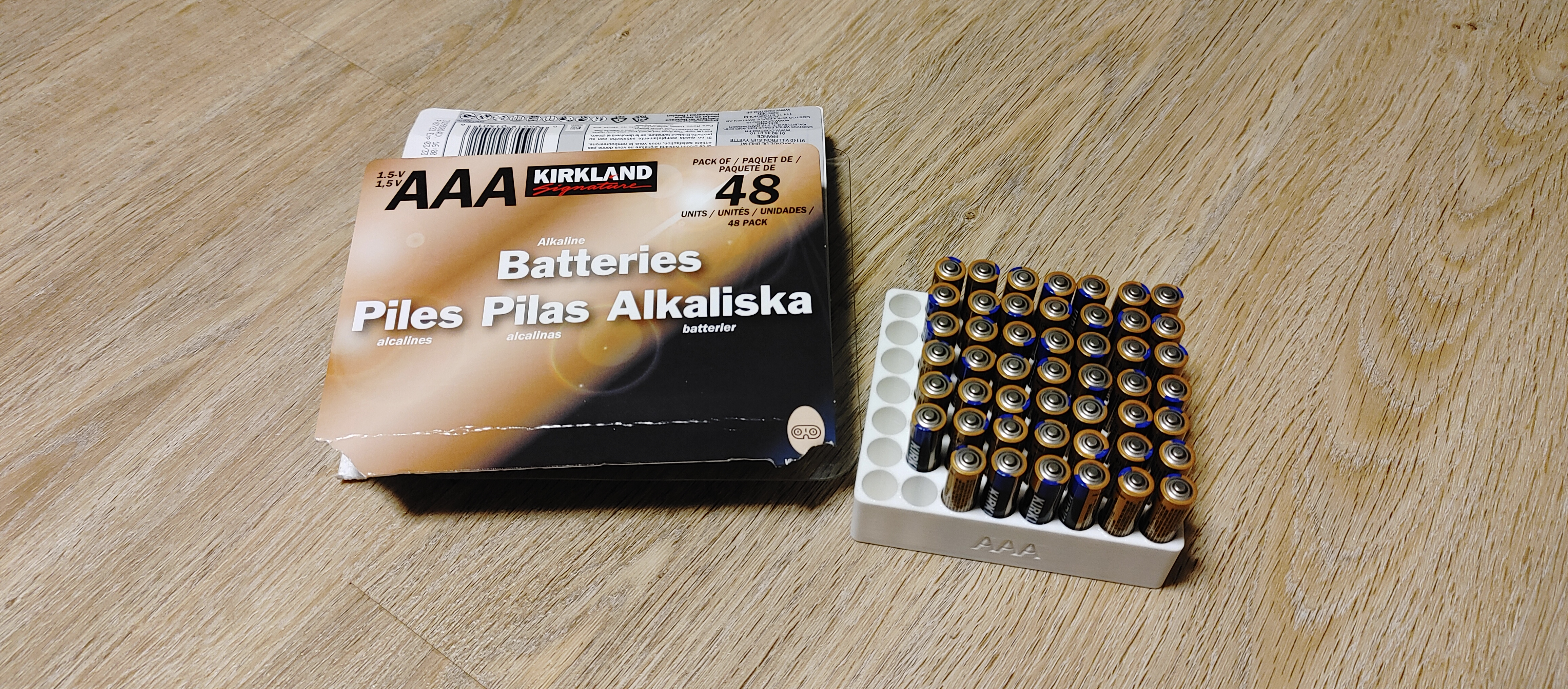 AAA Battery Holder (fits Costco 48-packs!)