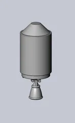 Rocket Labs Electron Rough Printable Model