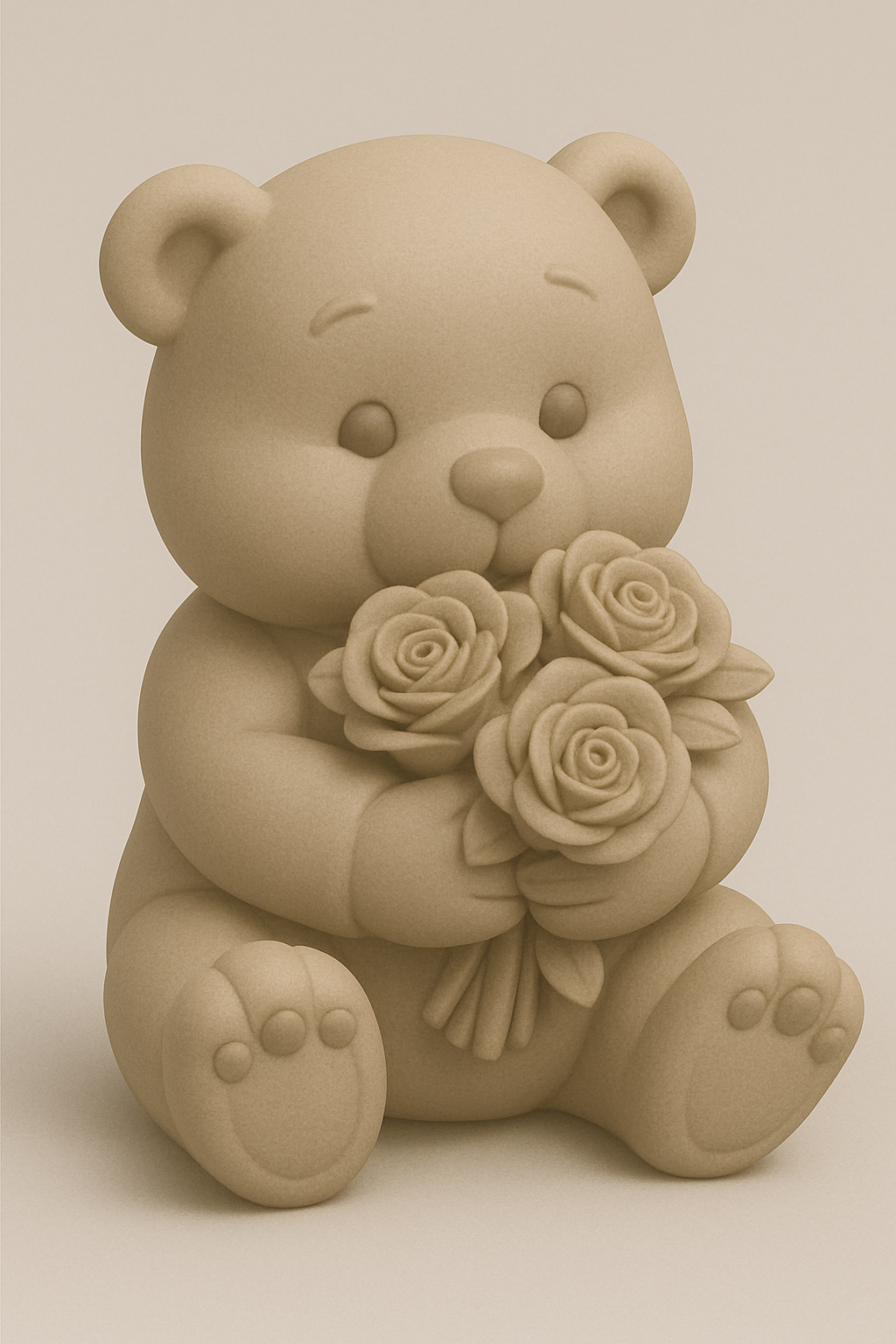 teddy bear with flowers
