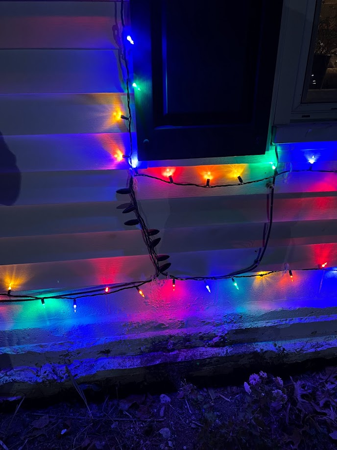 Christmas lights bulb blackout cover