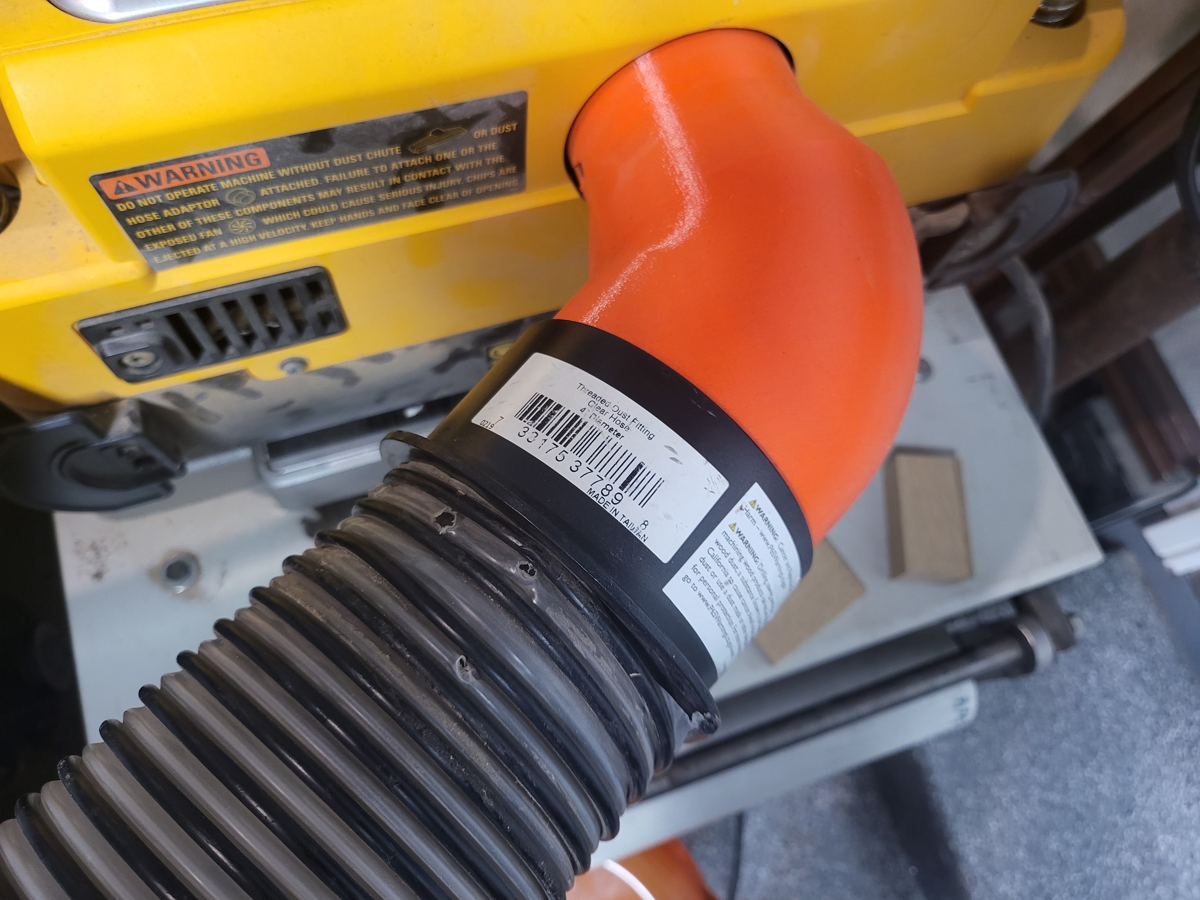 DEWALT DW735 Compatible 45° 4" Dust Port