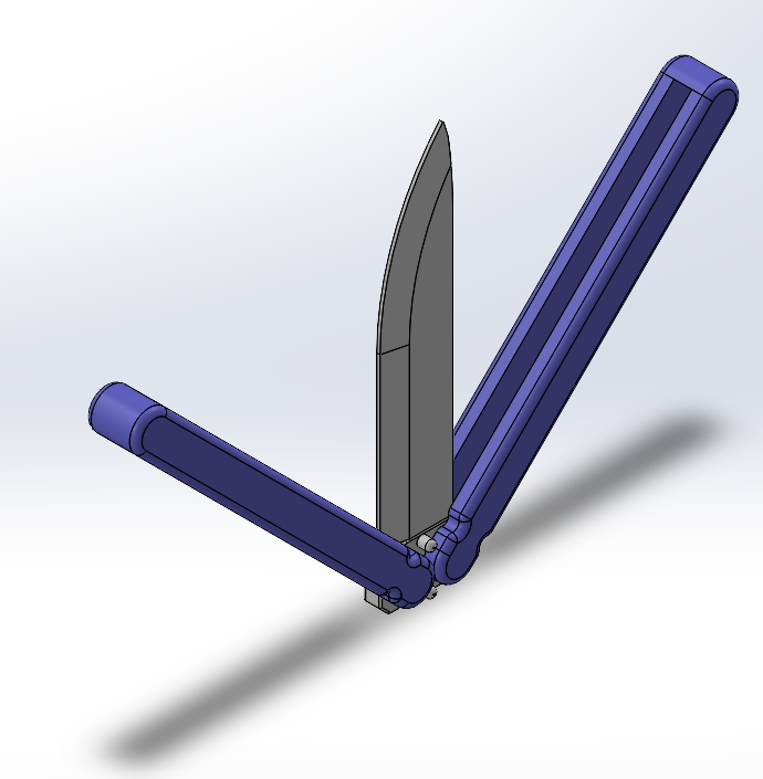 Print in Place Balisong Butterfly Knife