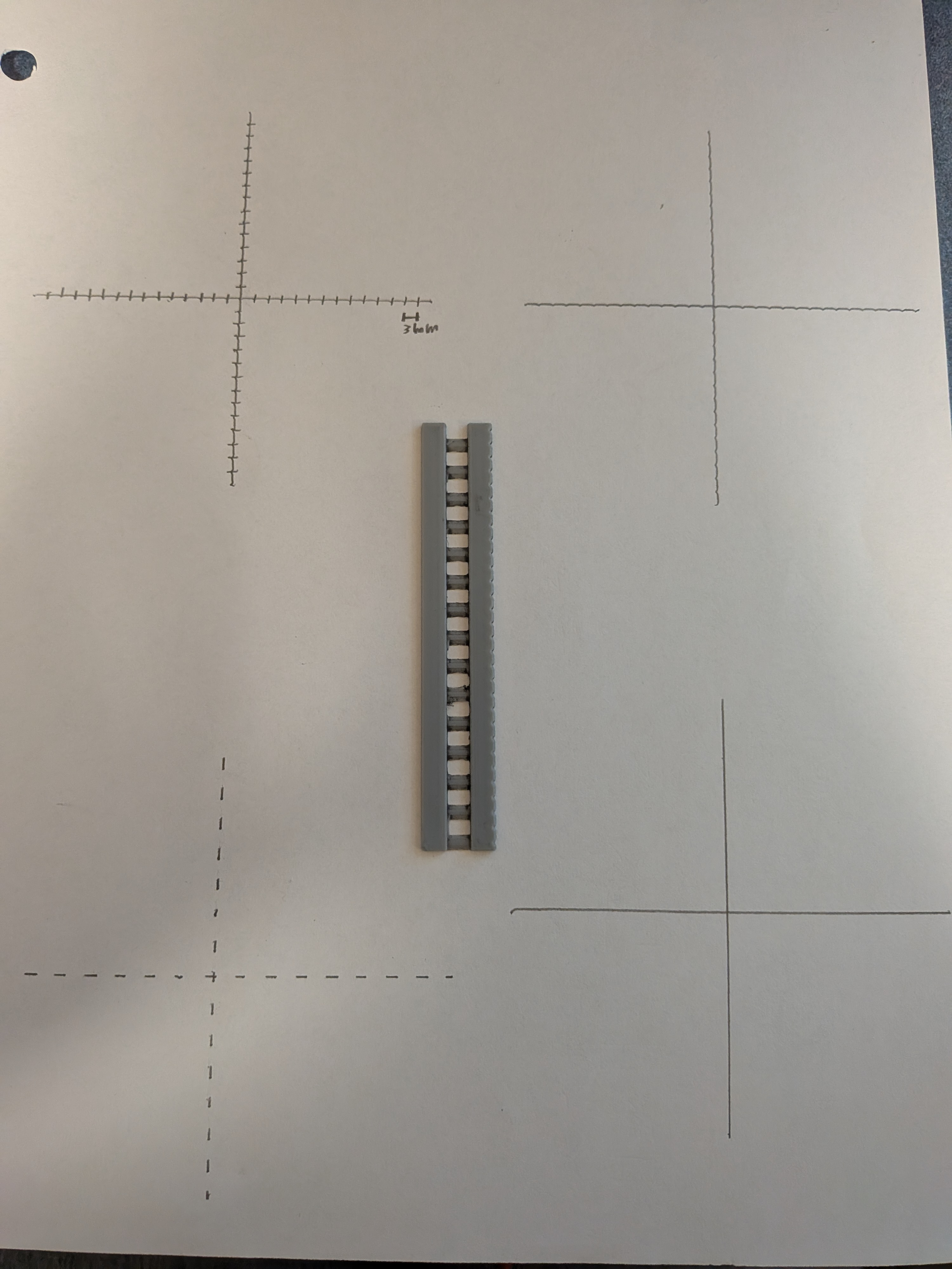 Miniatura 3 do modelo 3D Dashed Line Graphing Ruler