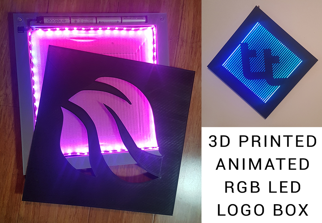 Fully printable RGB LED logo box by TeachingTech | Download free STL ...