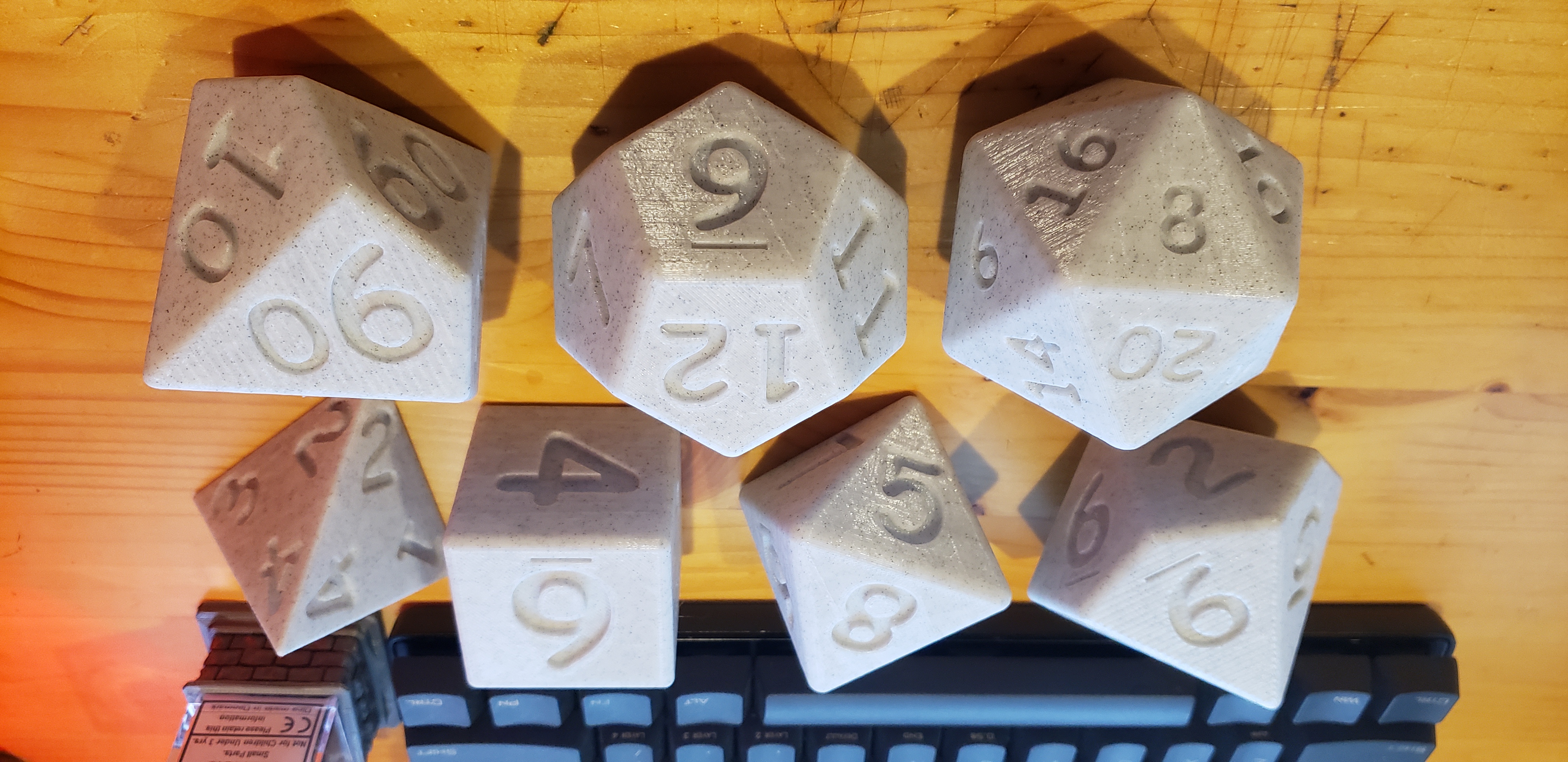 Miniatura 2 do modelo 3D Complete Giant Dice Set