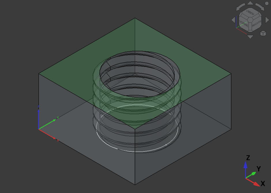 Nuts & Bolt test sample in FreeCAD.org