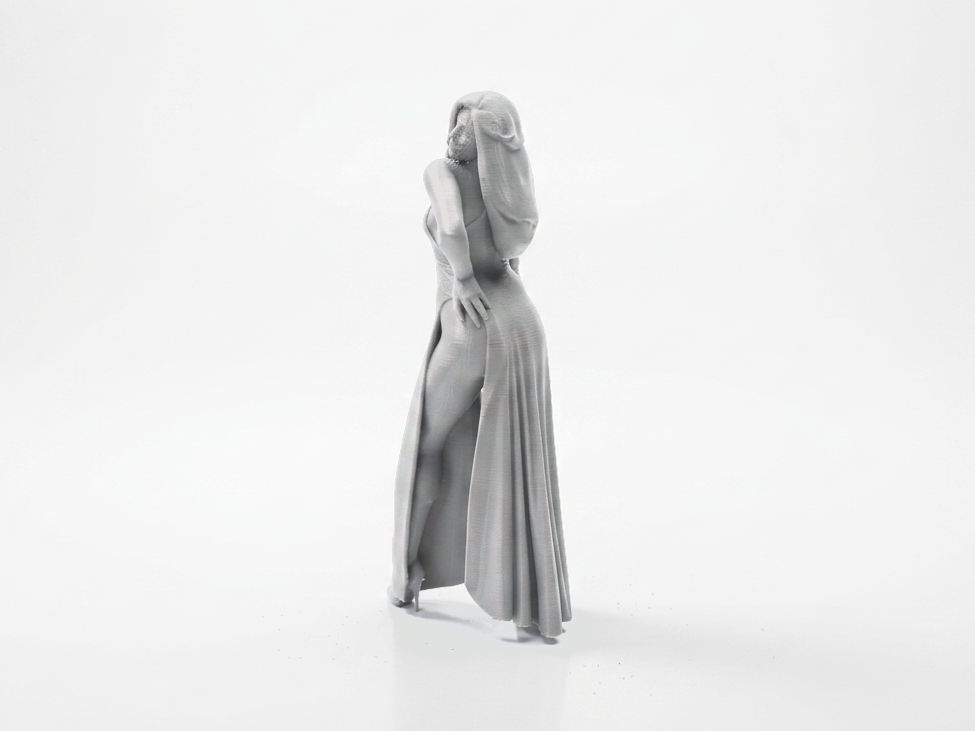 Elegant Lady Figurine Female Figure 3D Printable