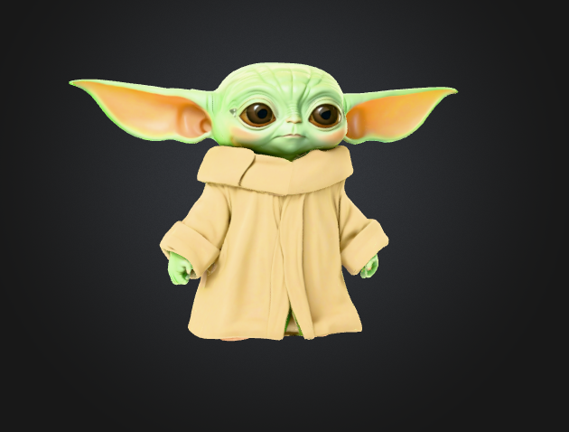 3D Model of Baby Yoda - Grogu - The Child