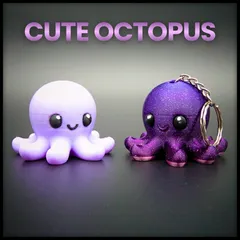Cute Octopus - Keychain - Fridge Magnet - Figurine - Multicolor
