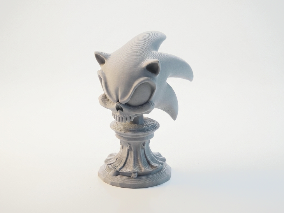 Sonic Skull Sculpture Gothic Collectible 3D Printable