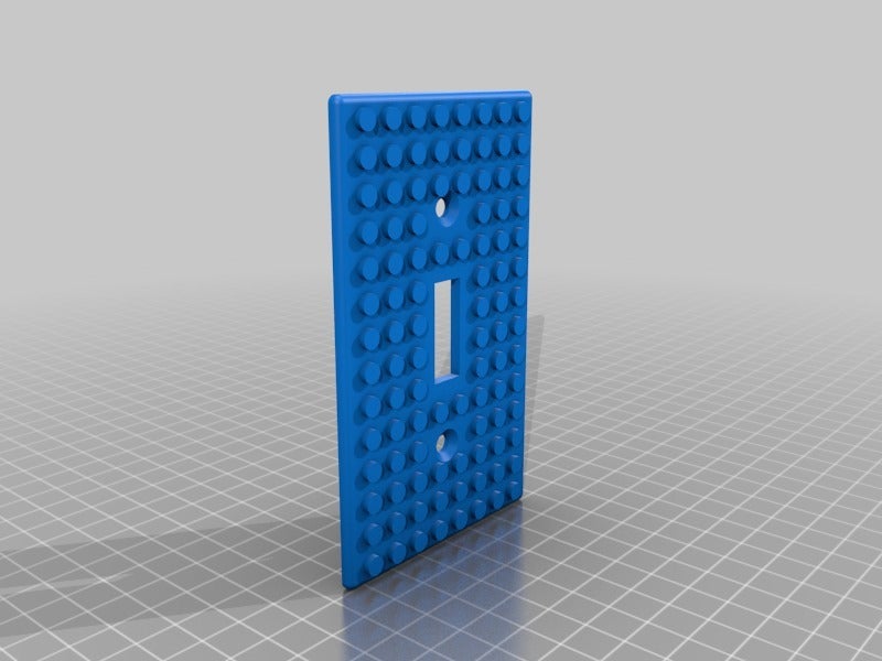 Miniatura 6 do modelo 3D Lego Wall Switch Plate