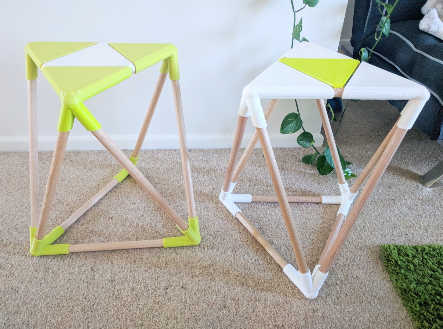 Miniatura 2 do modelo 3D Geometric Lifesize Stool