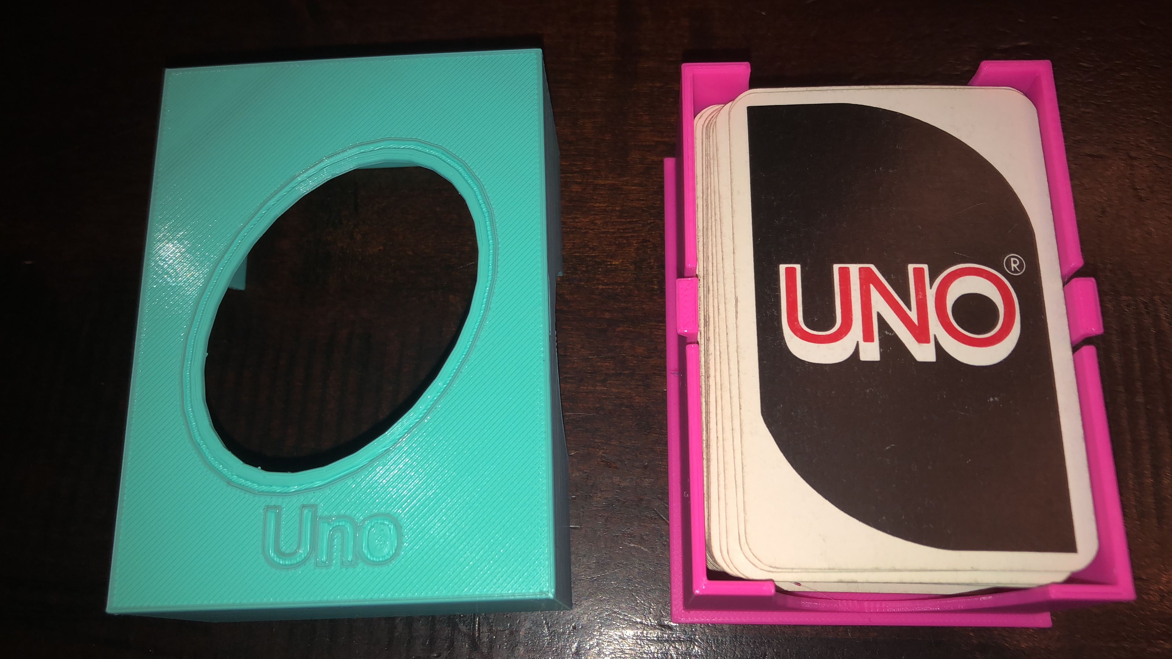A storage box for double UNO card game