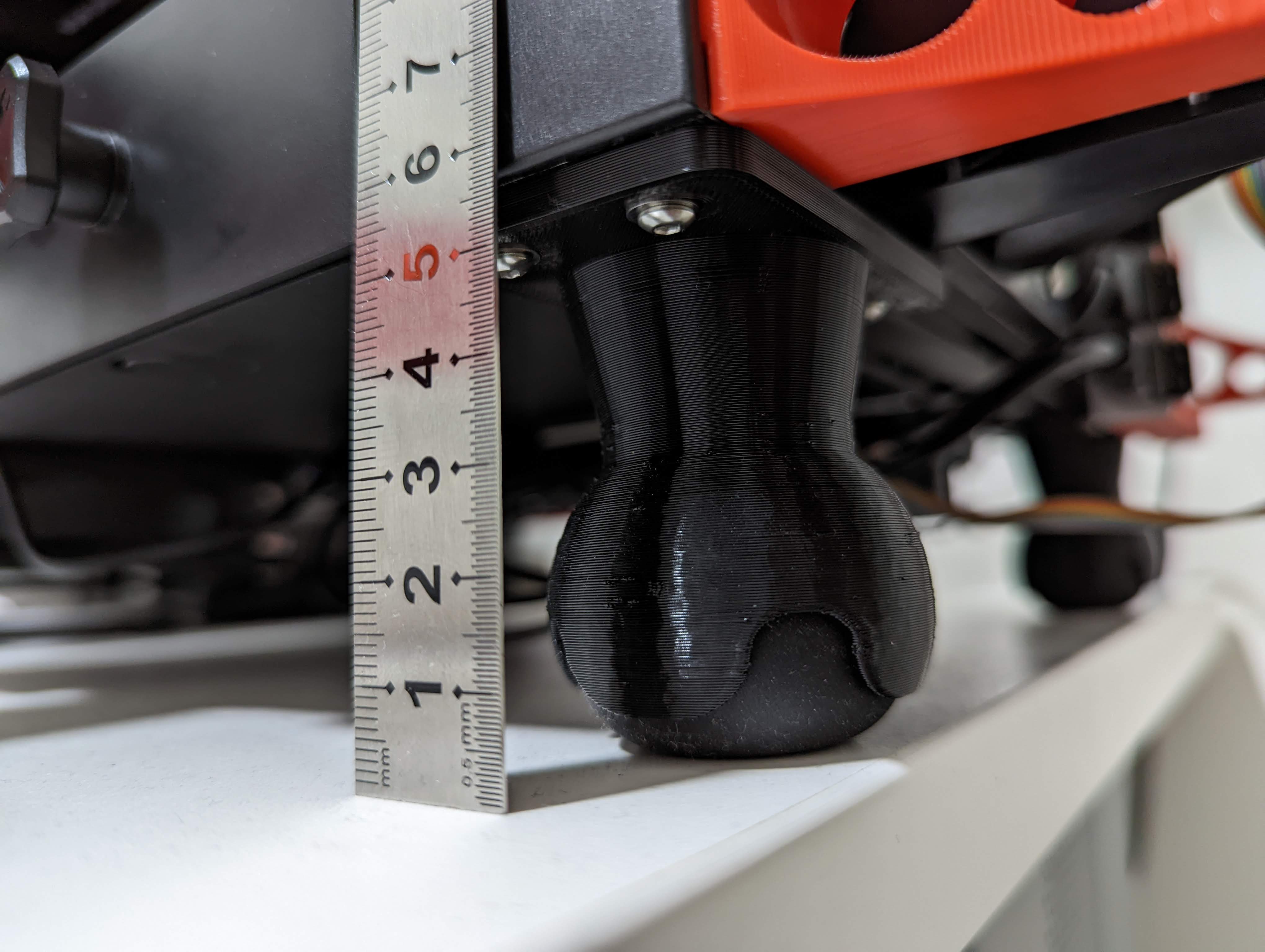 Ender 3 v2 Squash Ball Feet 56mm clearance vslot mount by