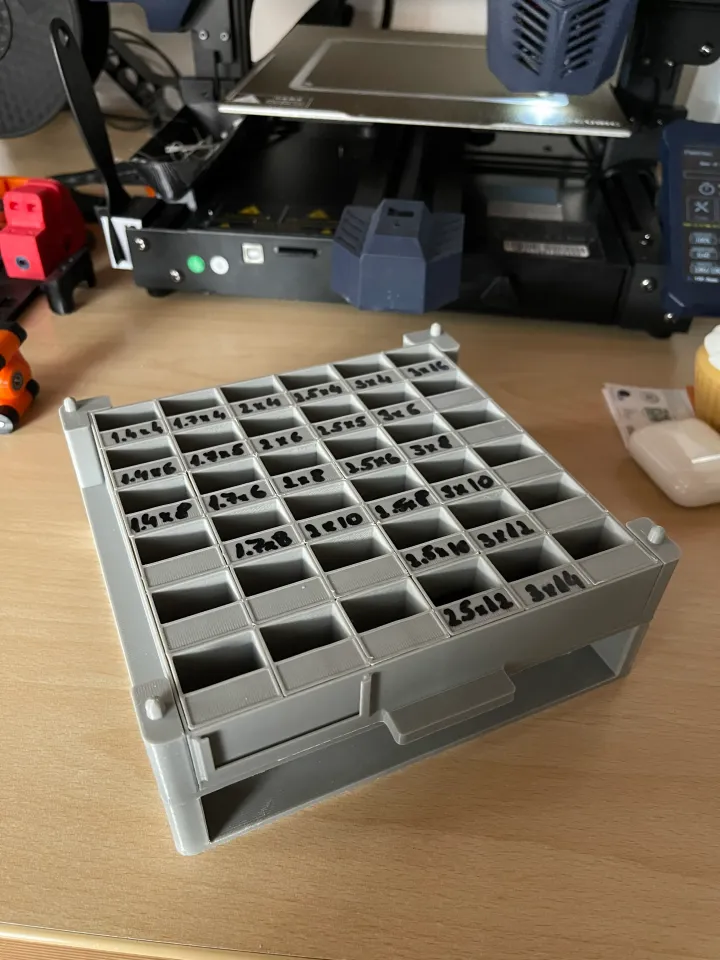 Stackable, Modular Screw Box / Organizer by Levytek