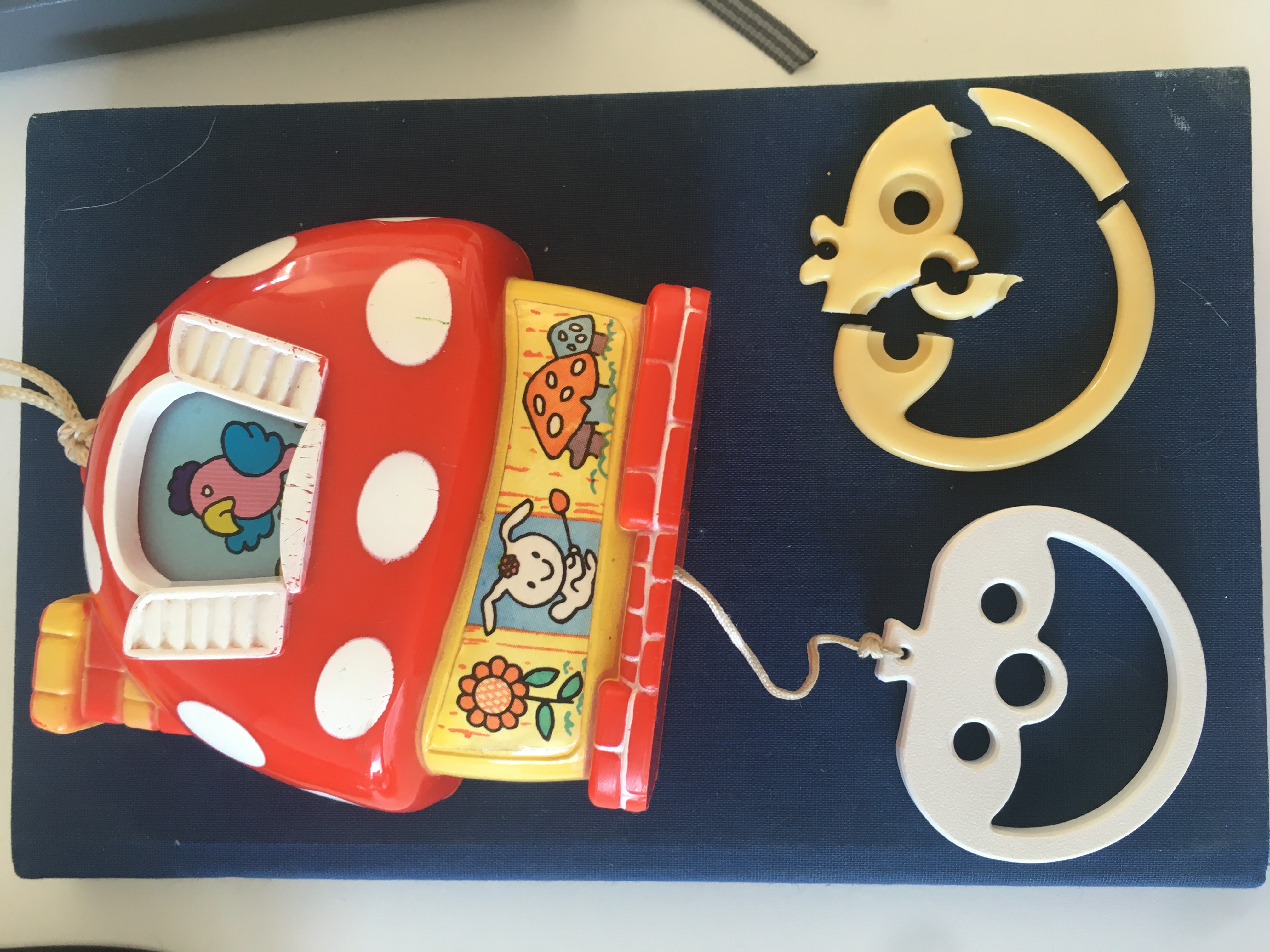 Child's musical box handle replacement