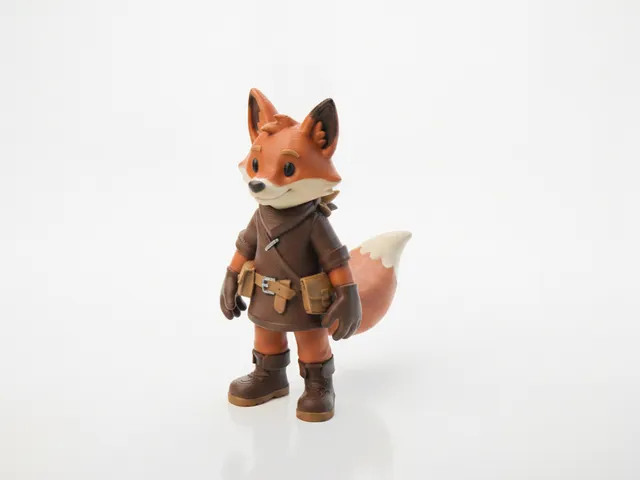 Fox Boy Anthropomorphic Animal Figurine 3D Printable